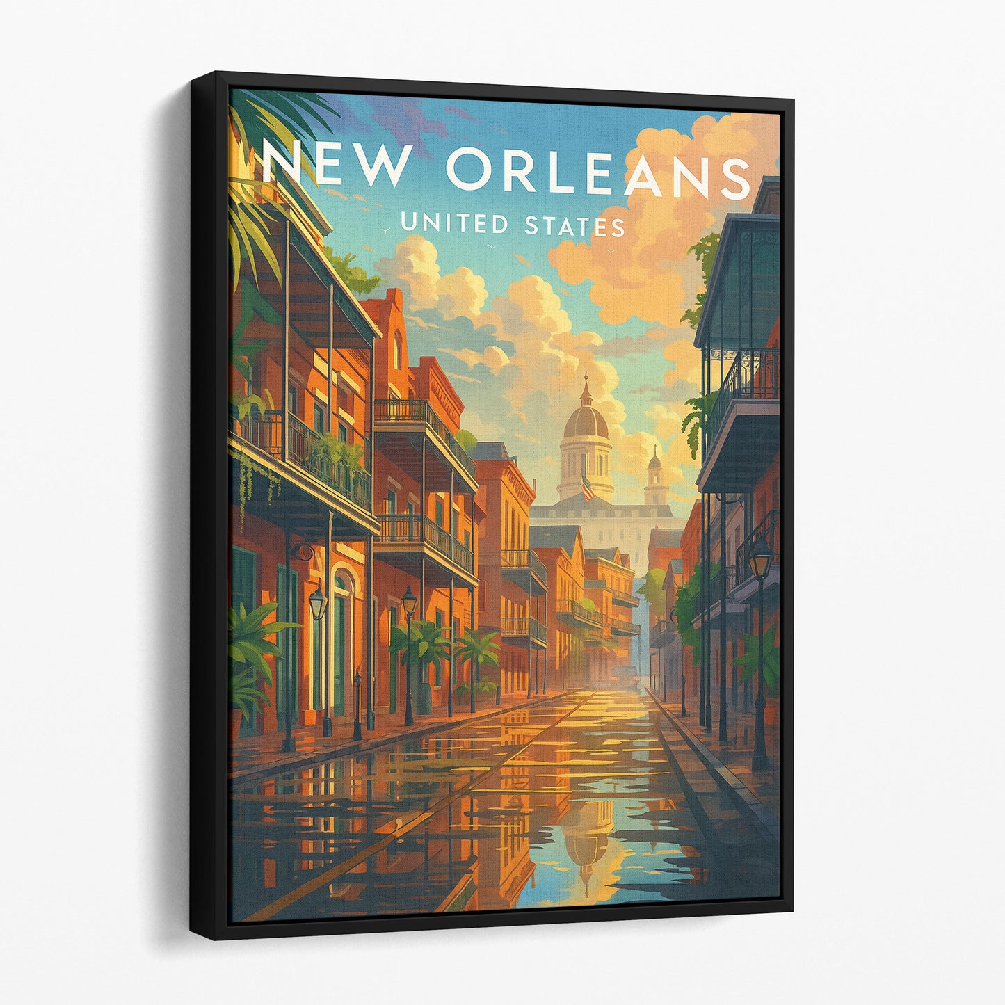 New Orleans Vintage Travel Poster