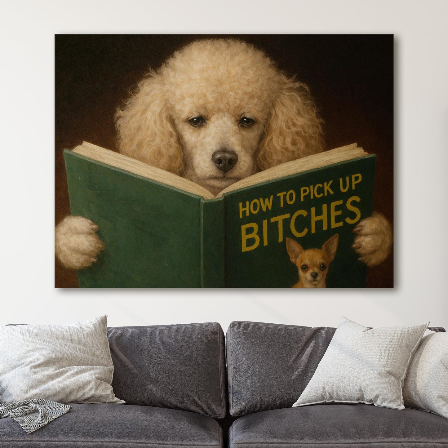 Poodle Reading Dog Dating Book
