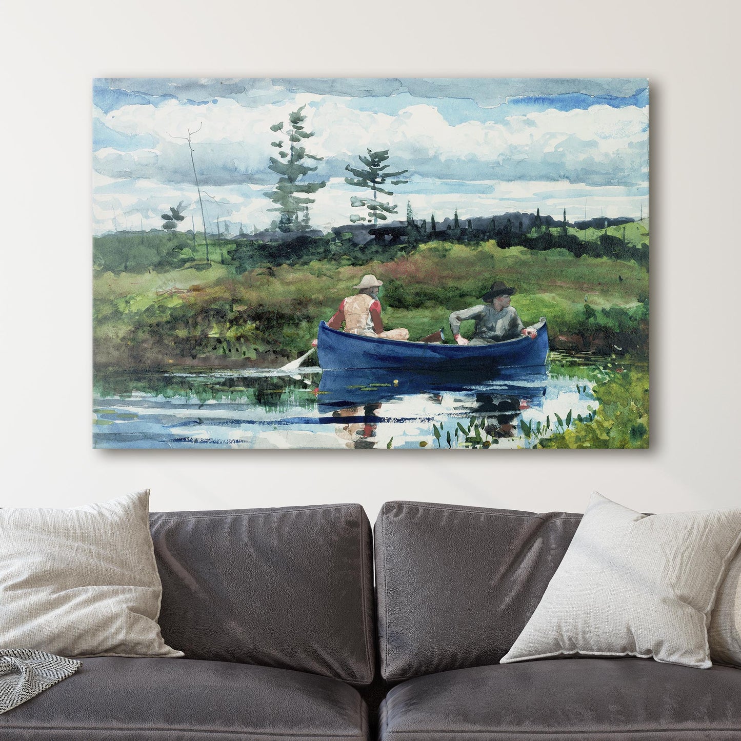 The Blue Boat by Winslow Homer