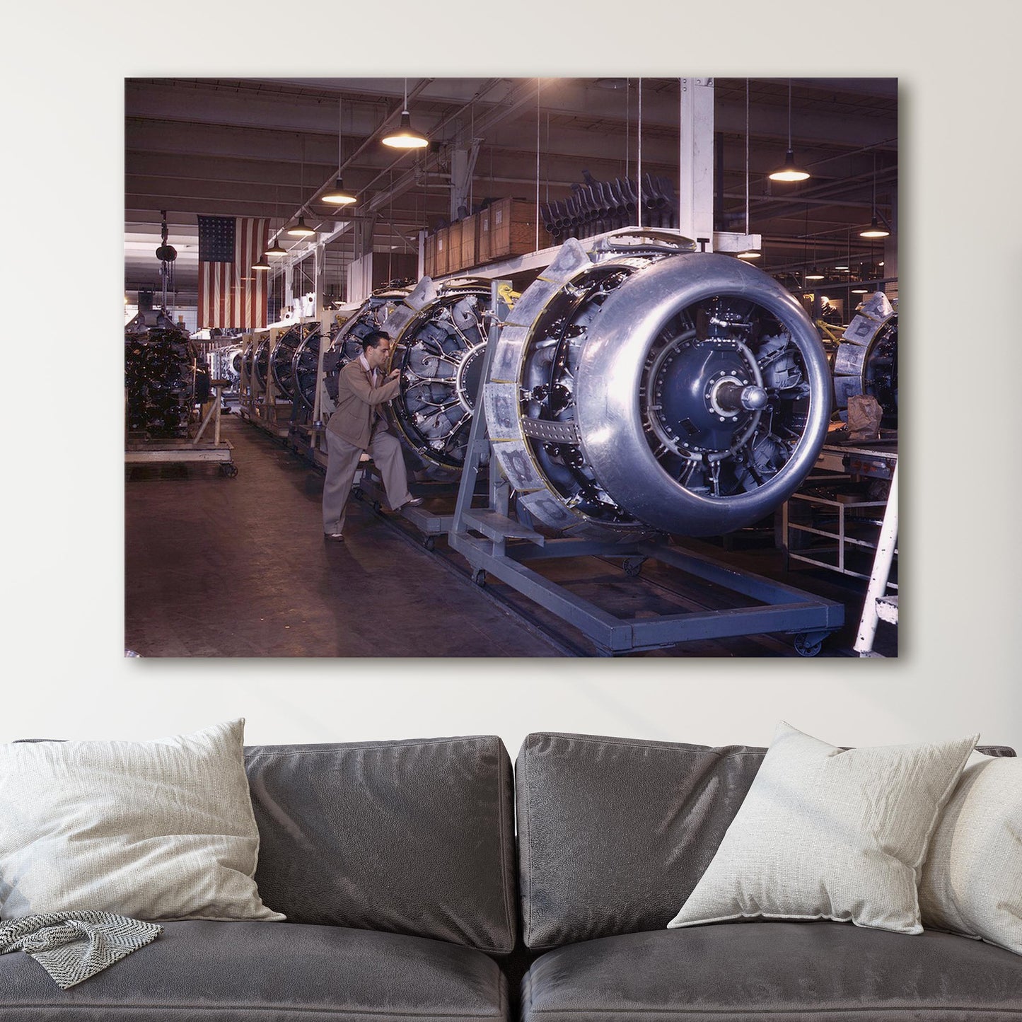 B52 Bomber Airplane Engines, World War Two