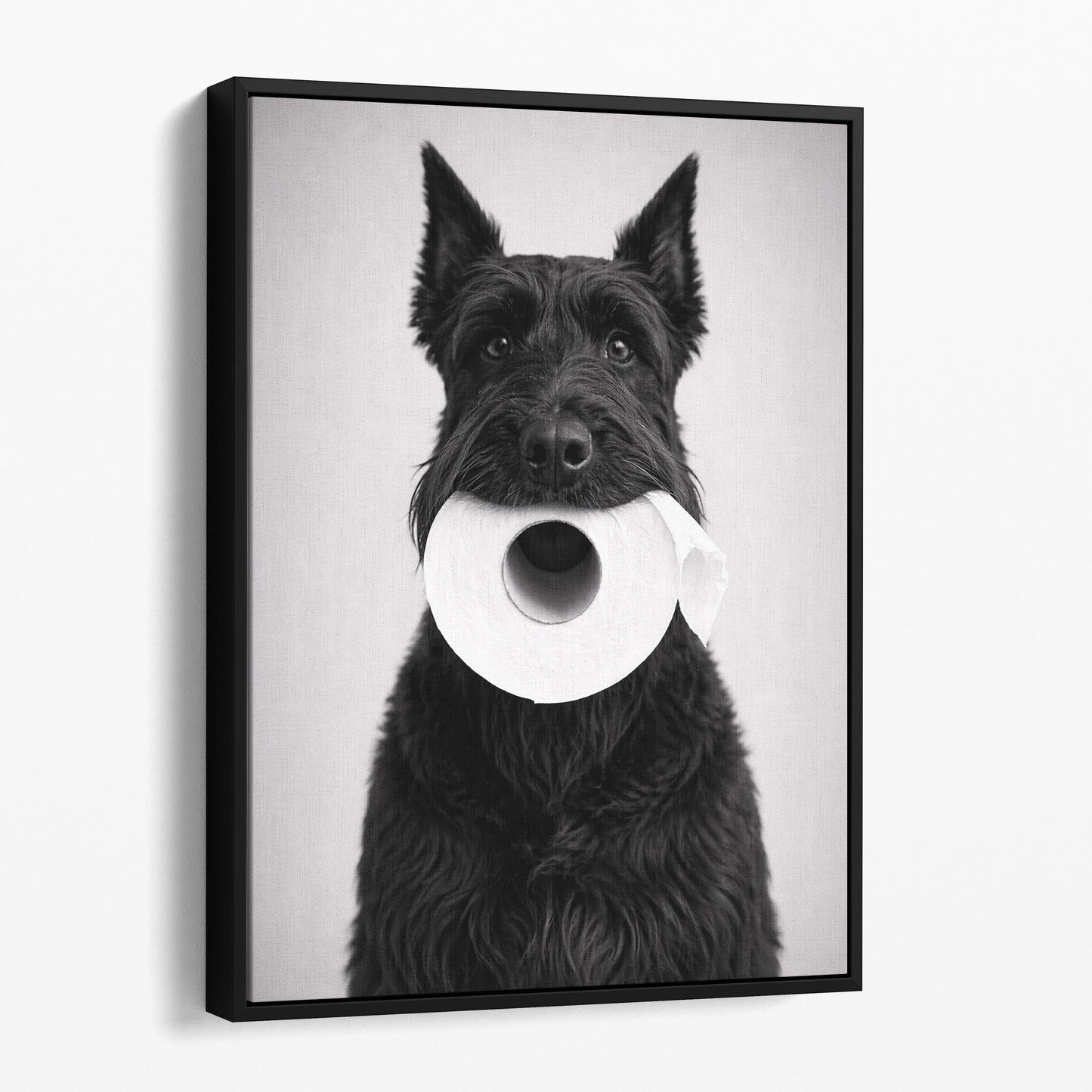 Giant Schnauzer Dog Toilet Paper