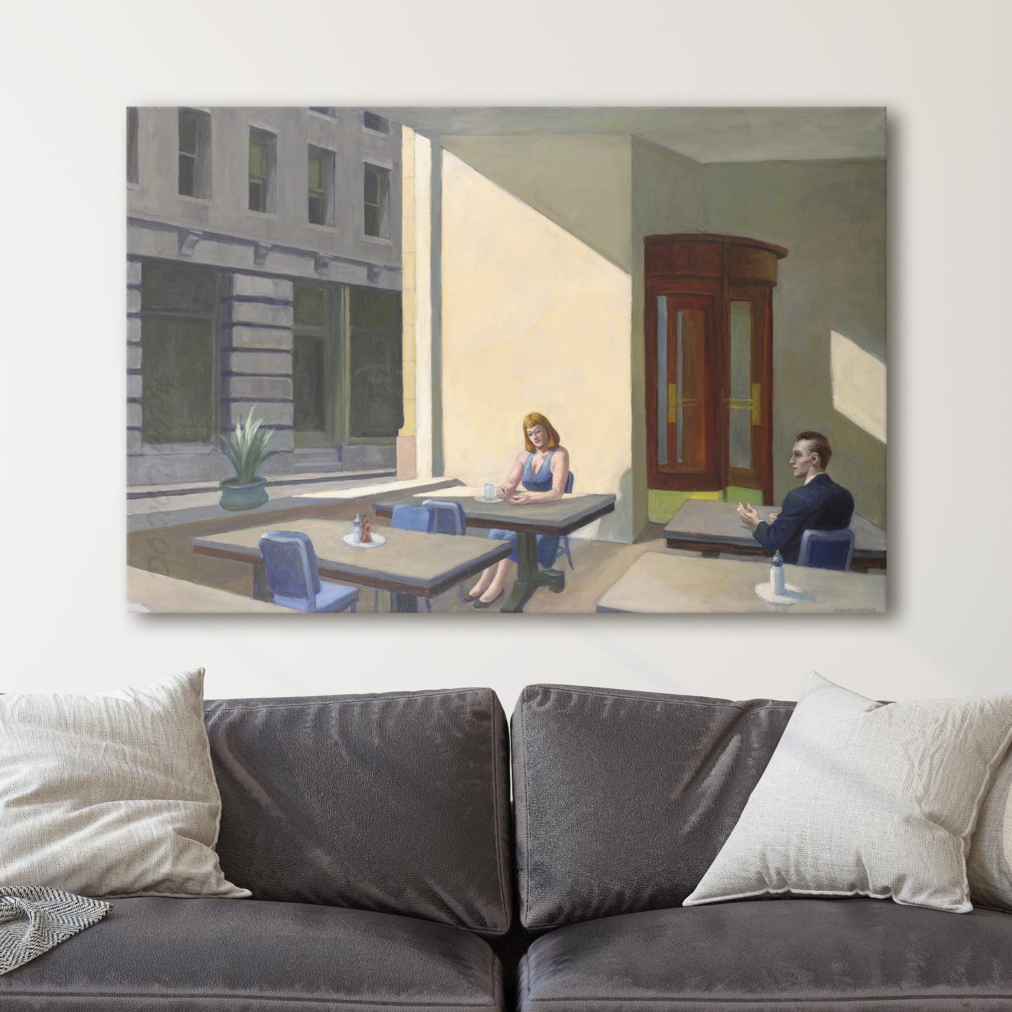Sunlight in a Cafeteria by Edward Hopper