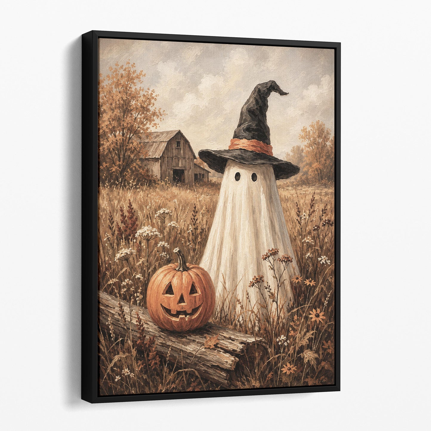 Autumn Ghost with Pumpkin
