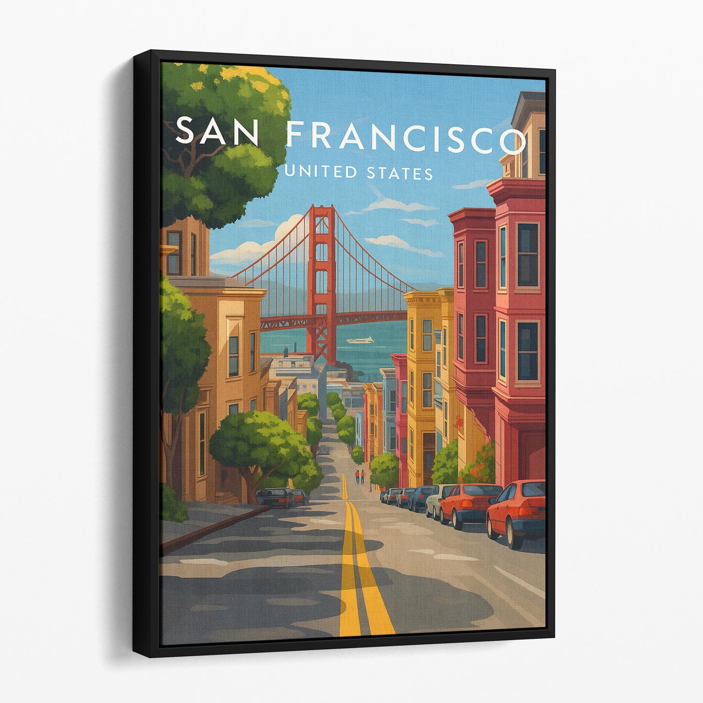 San Francisco Vintage Travel Poster