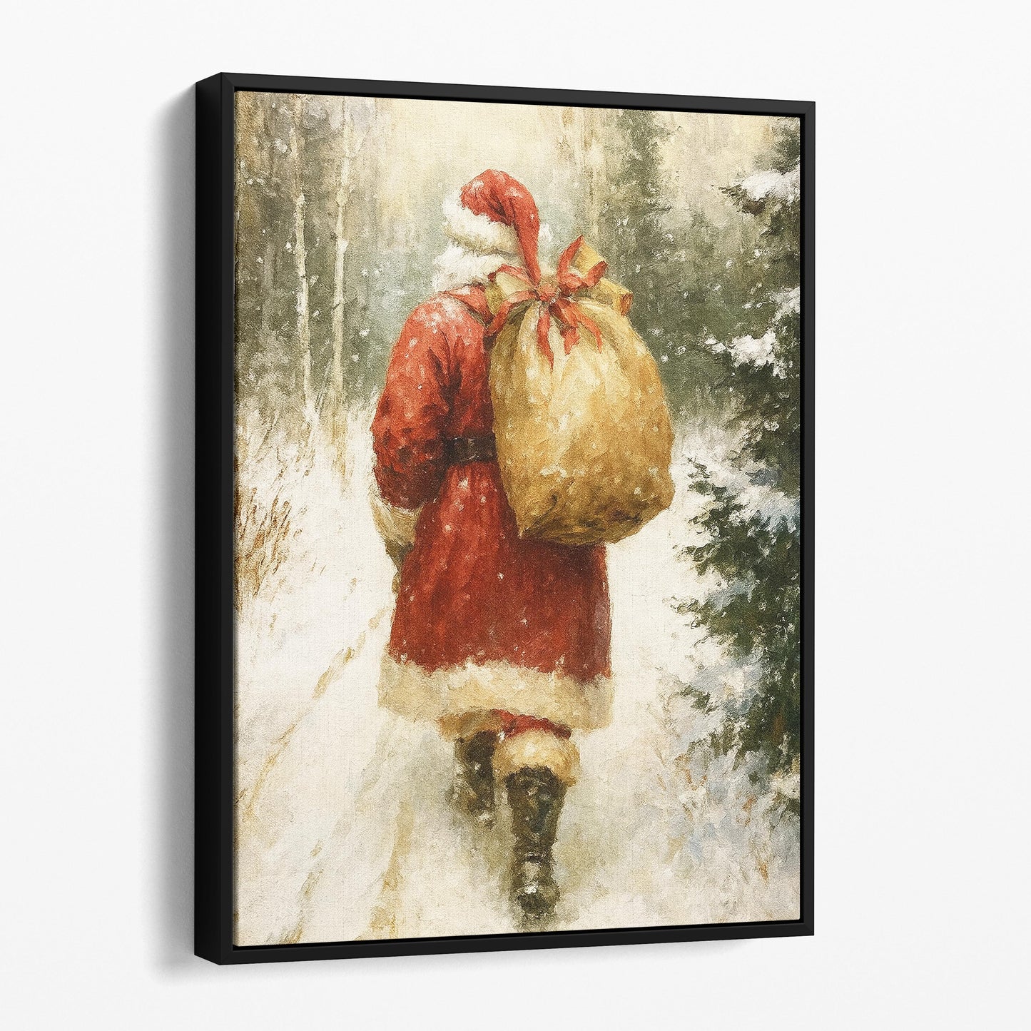 Santa Claus With His Bag Of Gifts