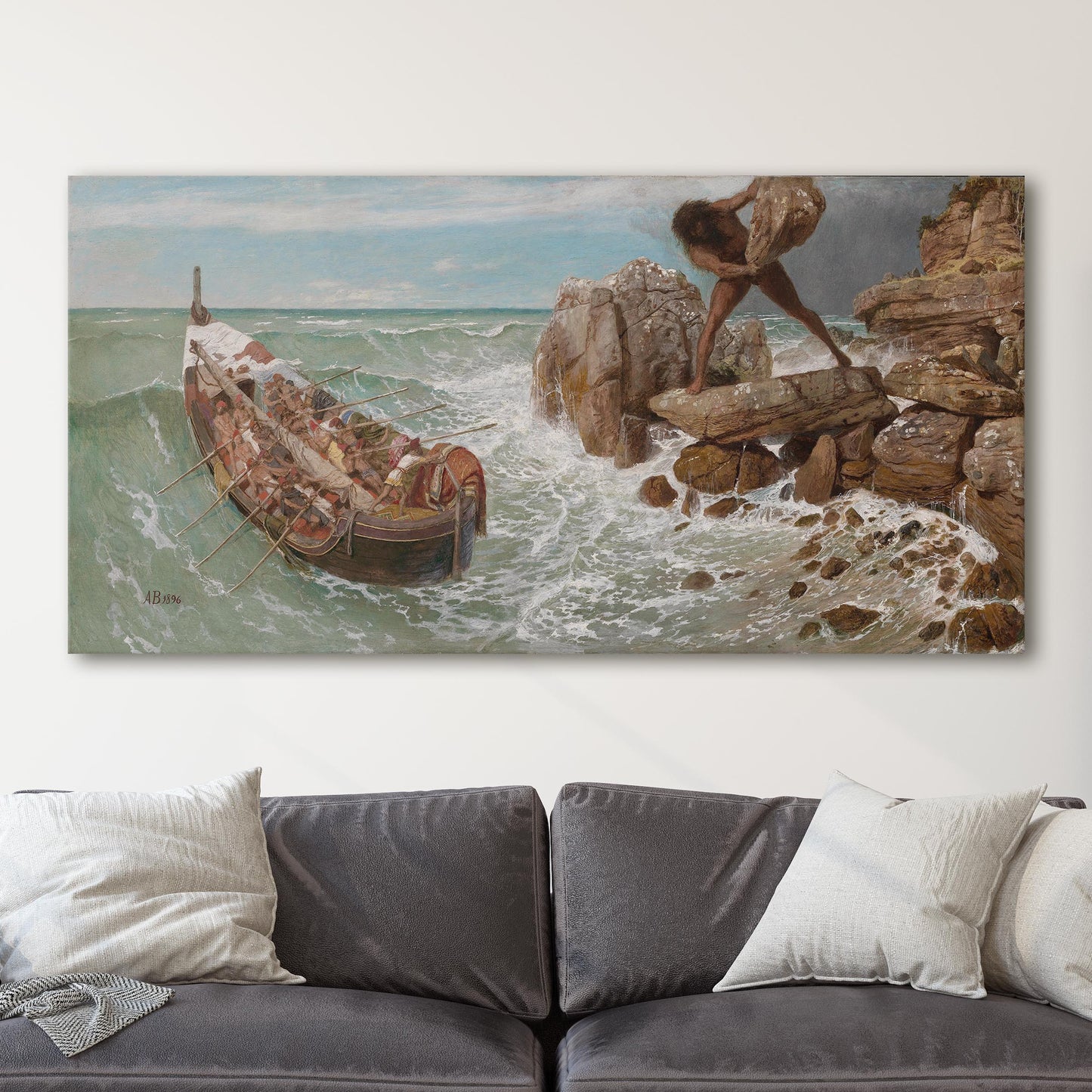Odysseus und Polyphemus (1896) - Arnold Böcklin