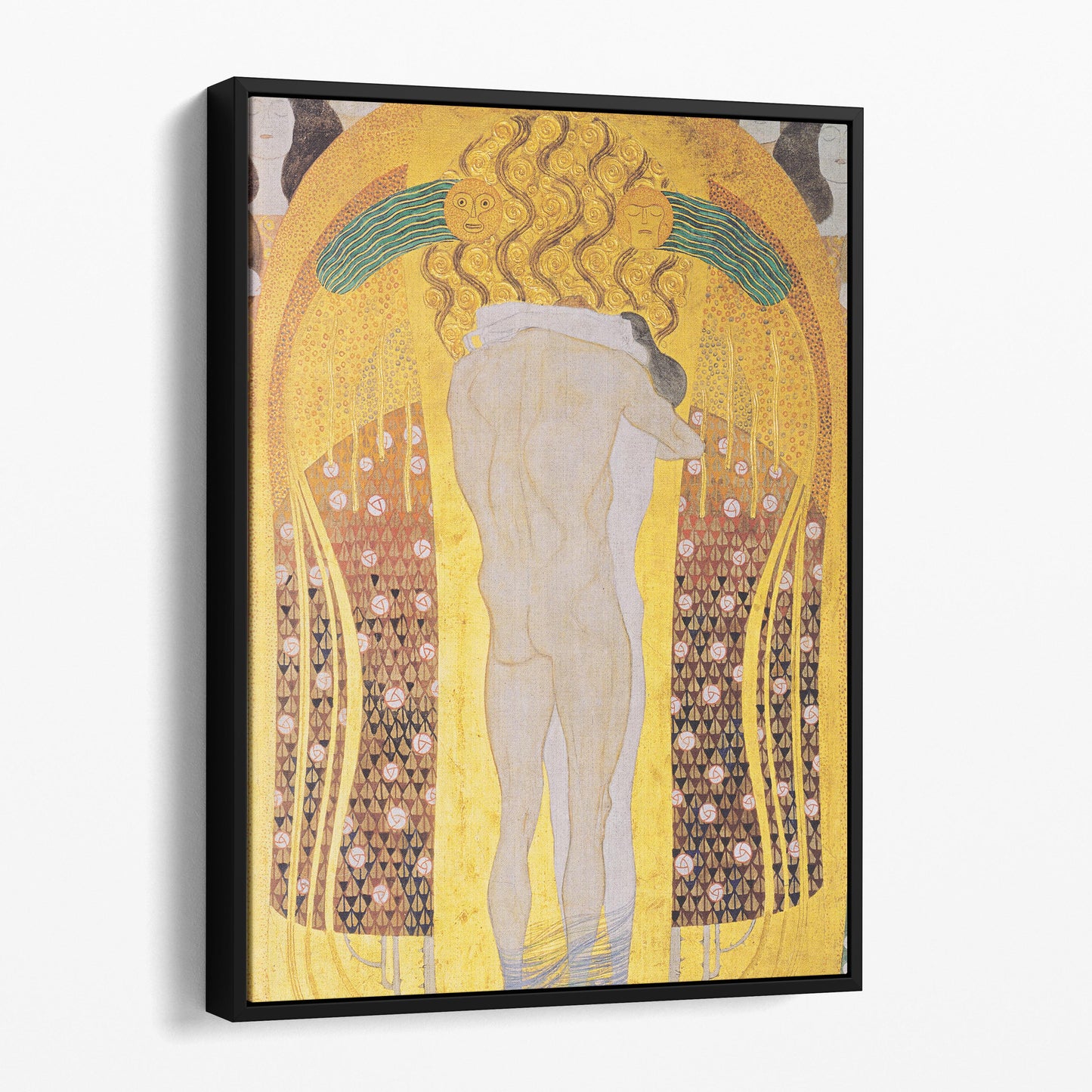 Beethoven Frieze - Diesen Kuss Der Ganzen Welt by Gustav Klimt