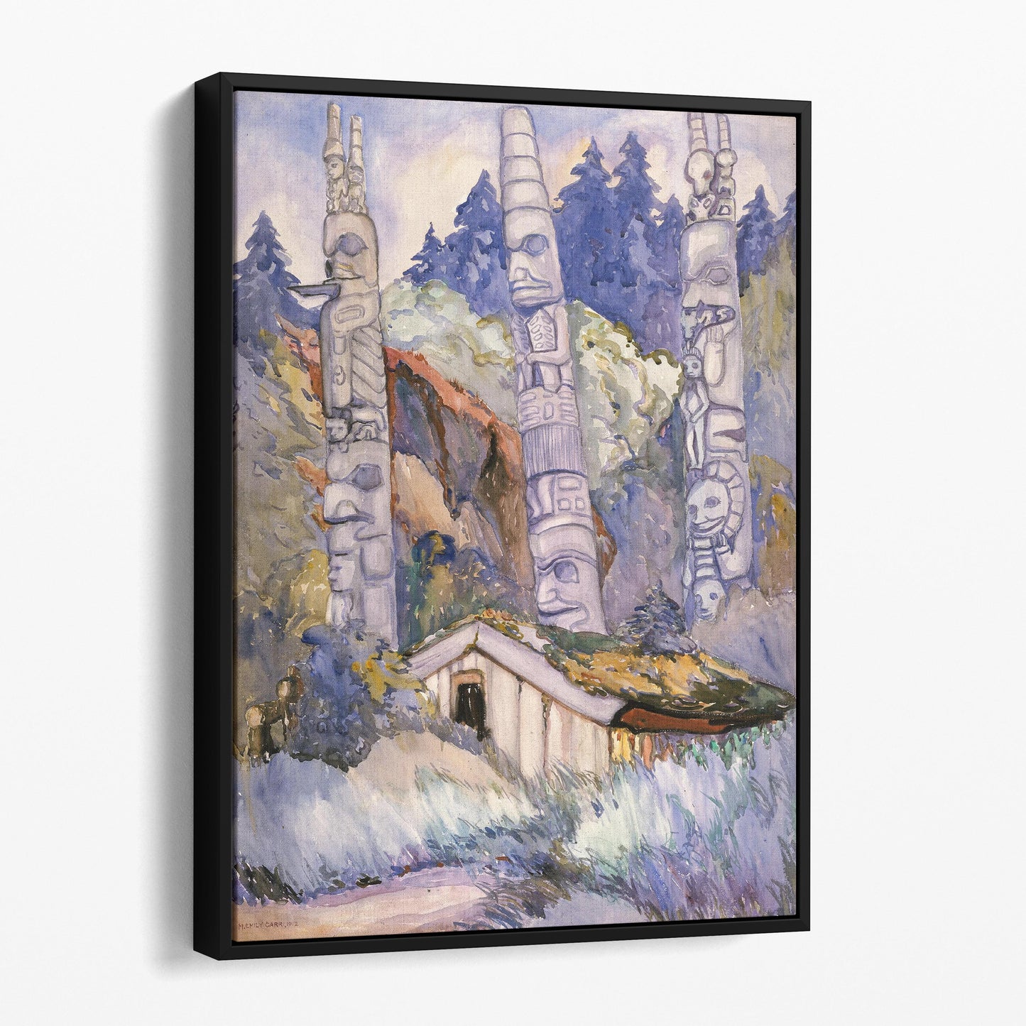 Haida Totems, Cha-atl, Queen Charlotte Island - Emily Carr