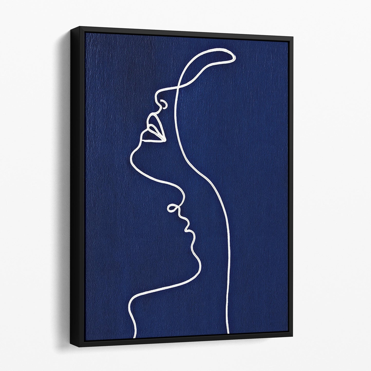 Side View of a Woman - Picasso Style Line Art