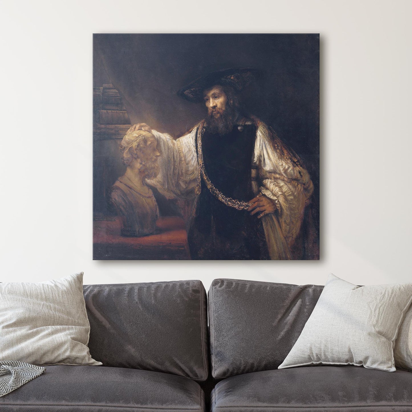 Aristotle With A Bust Of Homer by Rembrandt