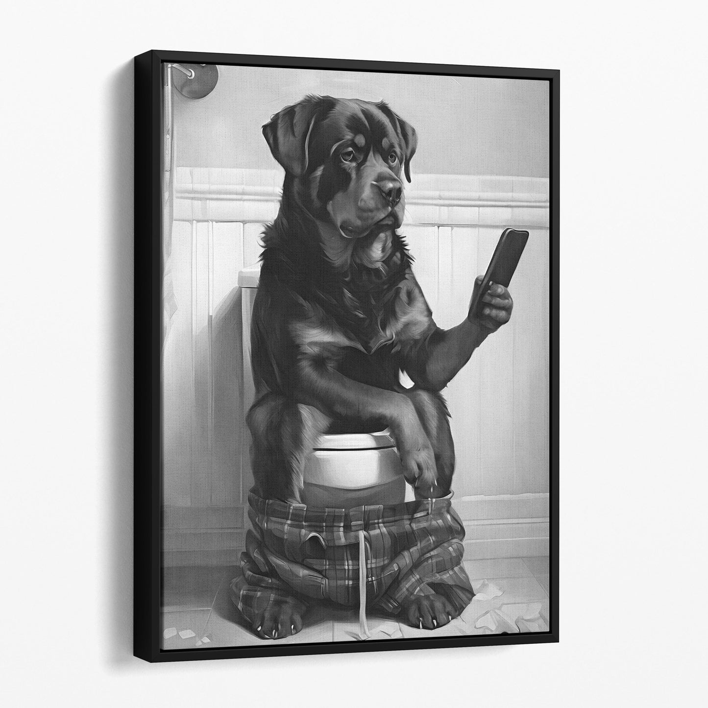 Rottweiler Dog Bubble Bath