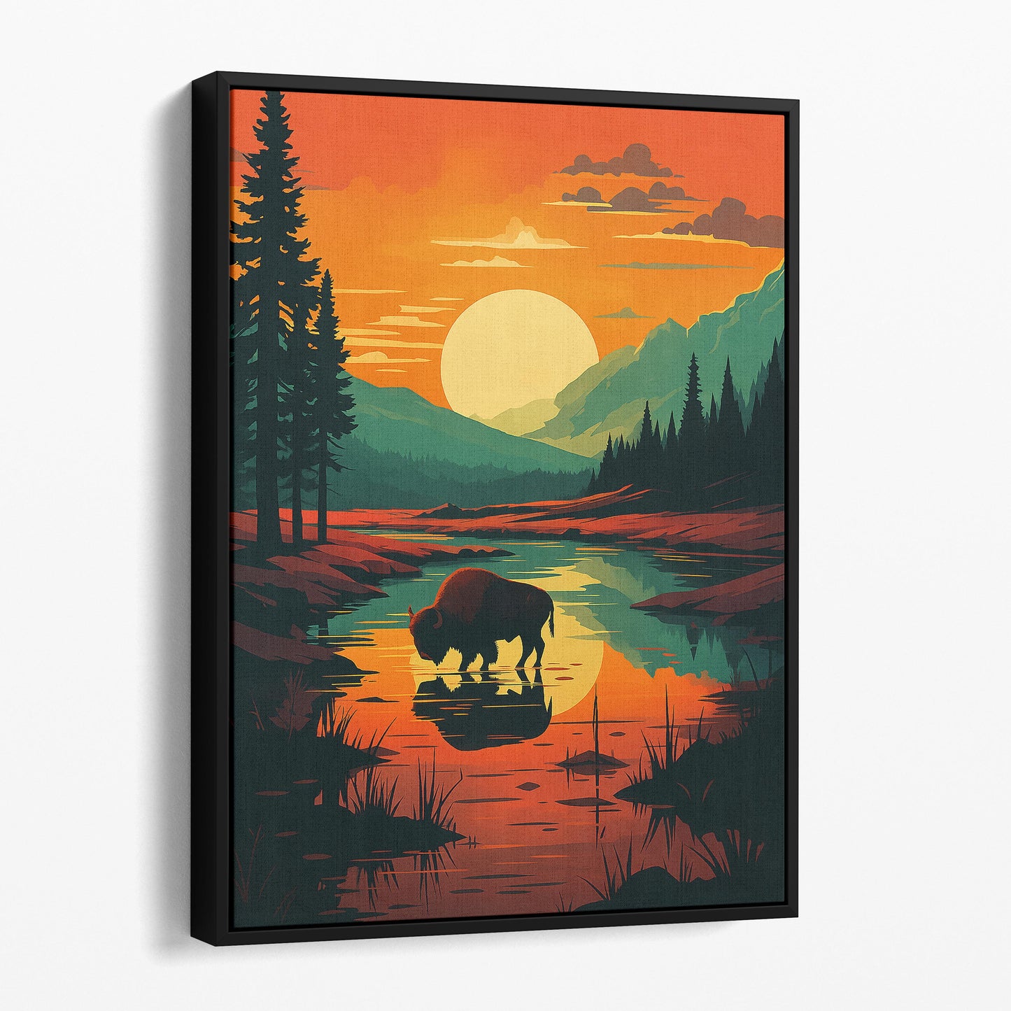Yellowstone National Park Vintage Travel Poster