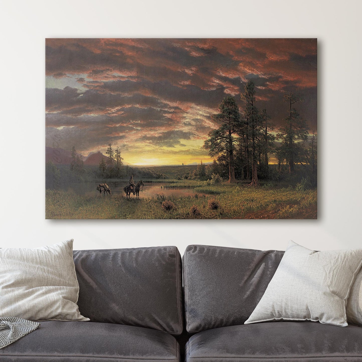 Evening on the Prairie by Albert Bierstadt
