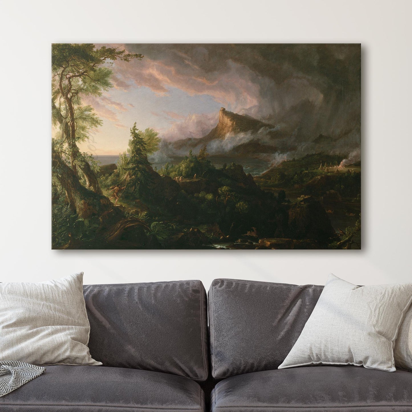The Course of Empire - The Savage State by Thomas Cole