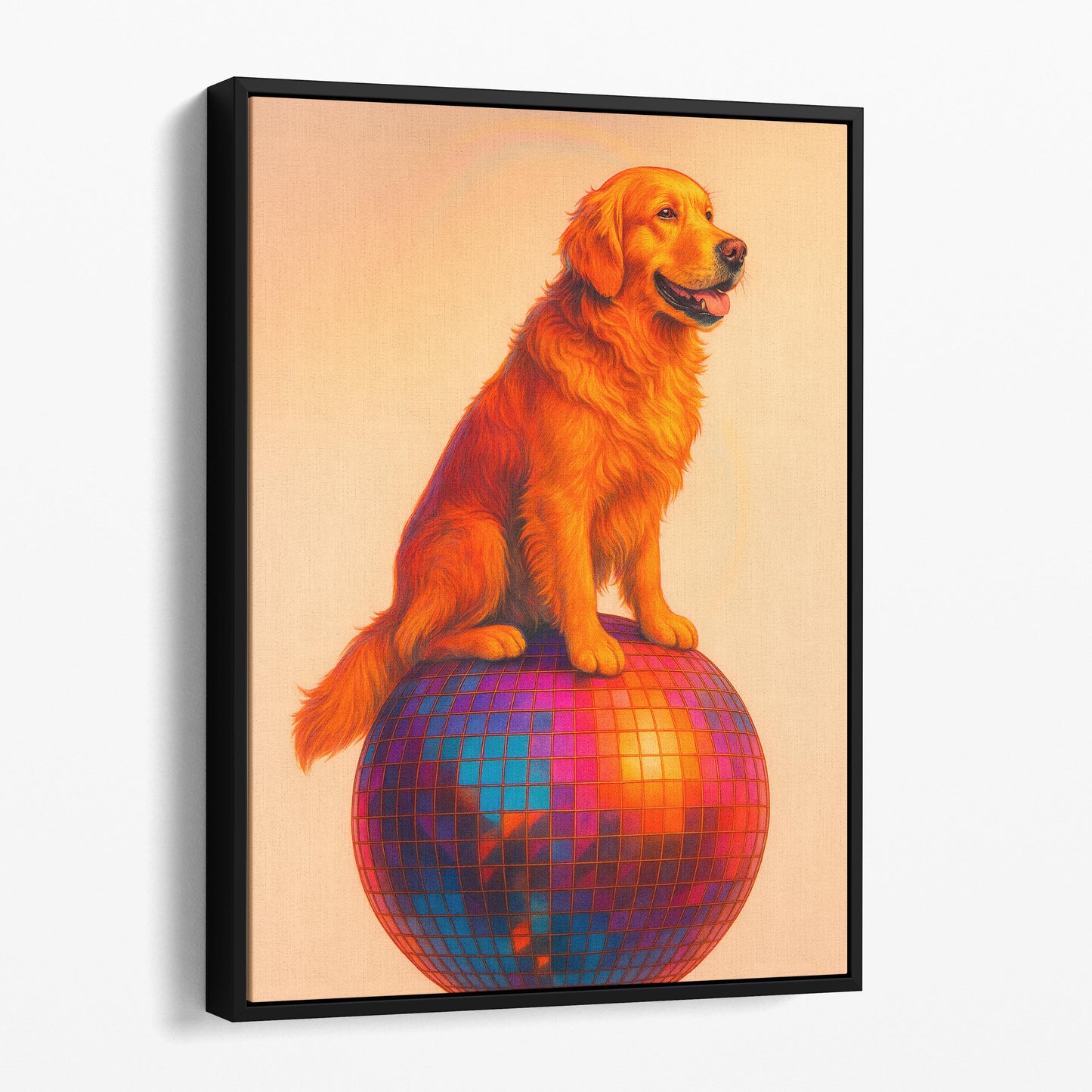 Golden Retriever Disco Ball