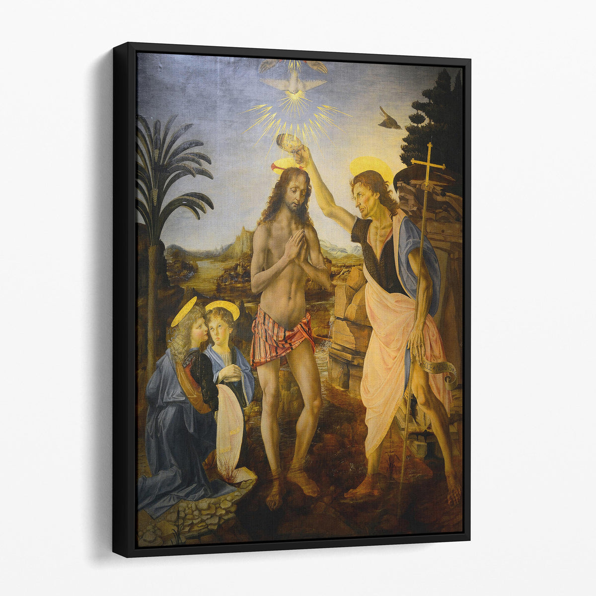 Baptism of Christ - Verrocchio & Leonardo Da Vinci
