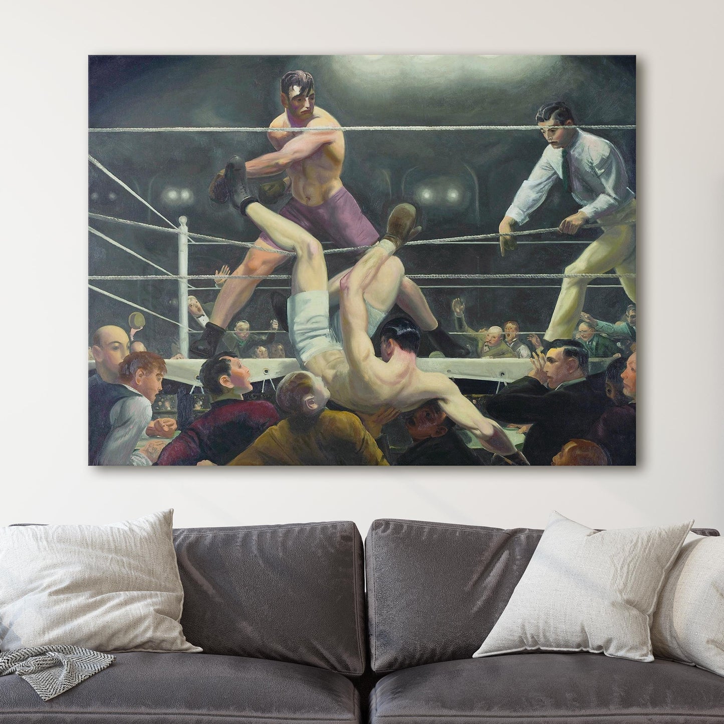 Dempsey and Firpo 1924 by George Bellows