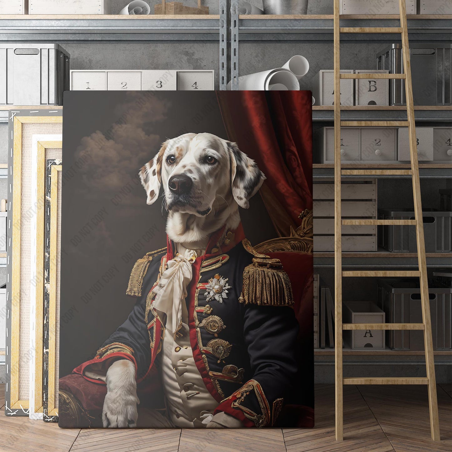 Dalmatian Dog Aristocrat Portrait