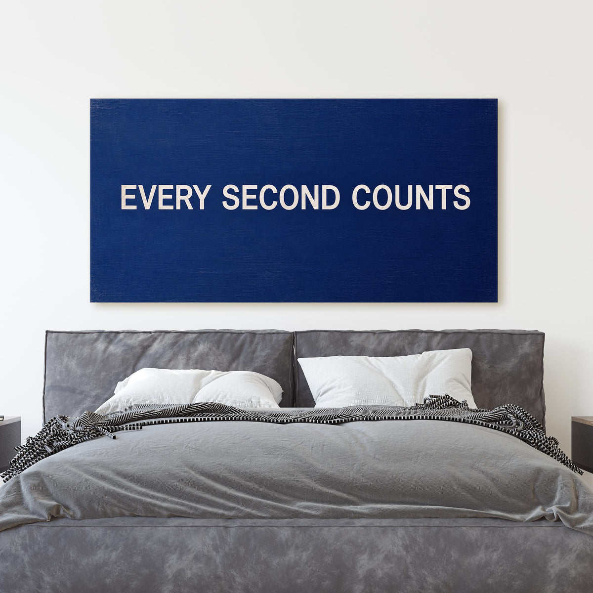 Every Second Counts - Kitchen Wall Sign