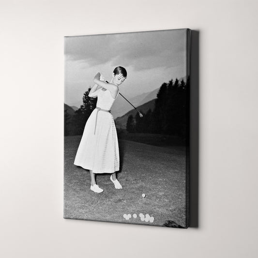 Audrey Hepburn Playing Golf 2