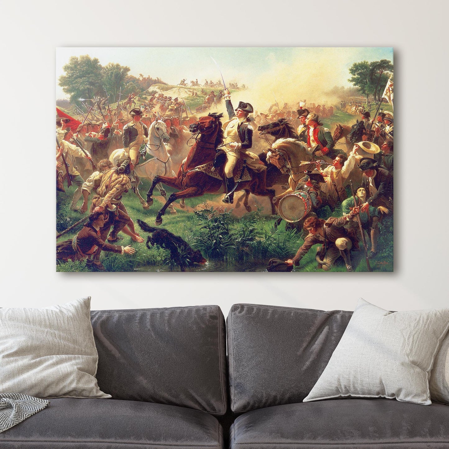 Washington Rallying the Troops at Monmouth by Emanuel Leutze