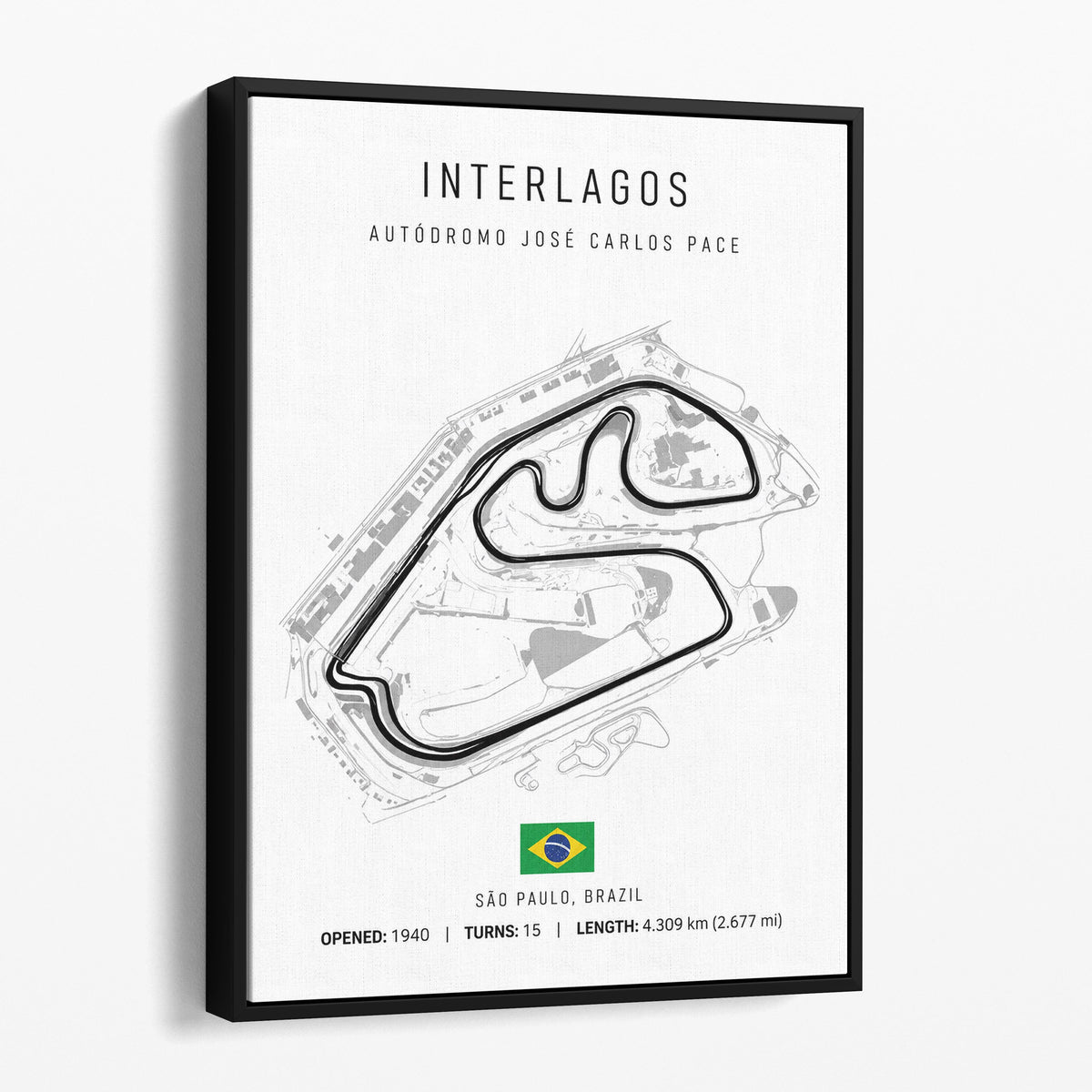 Brazil Grand Prix Race Track Map