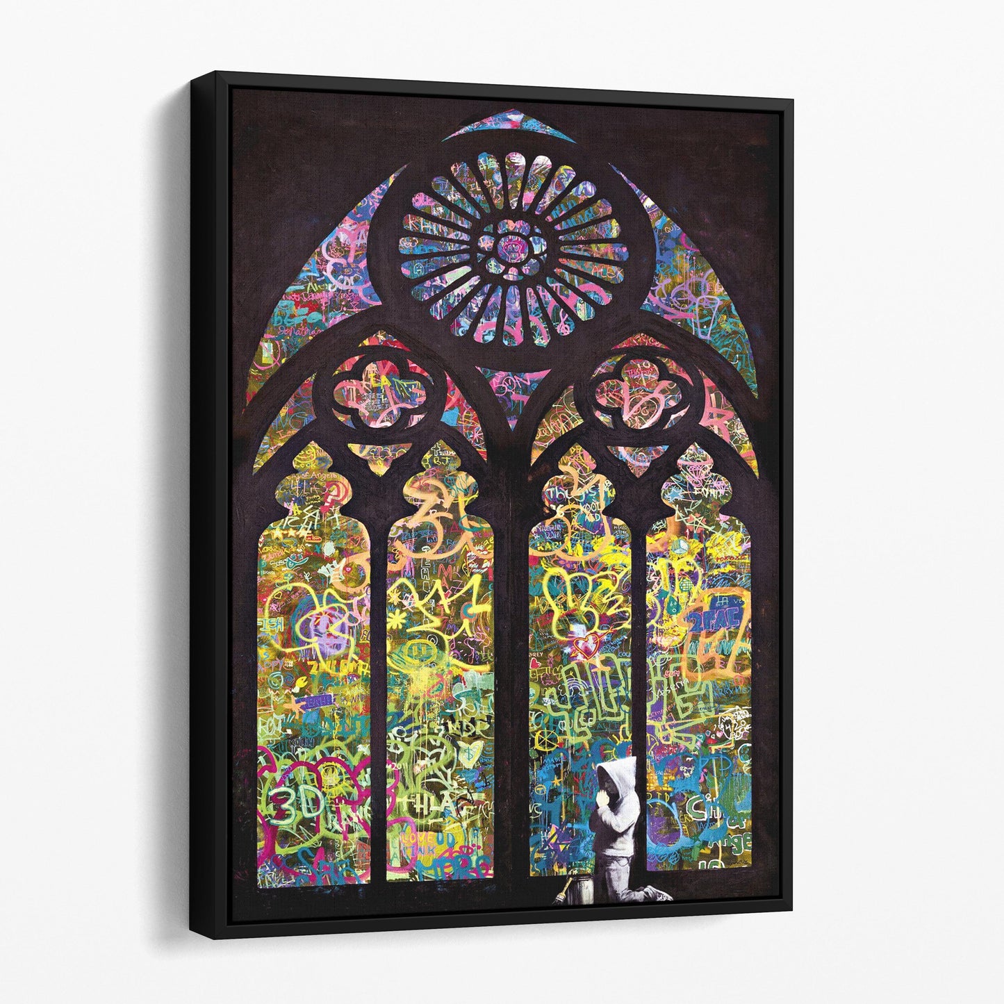 Stained Glass Window Graffiti Banksy
