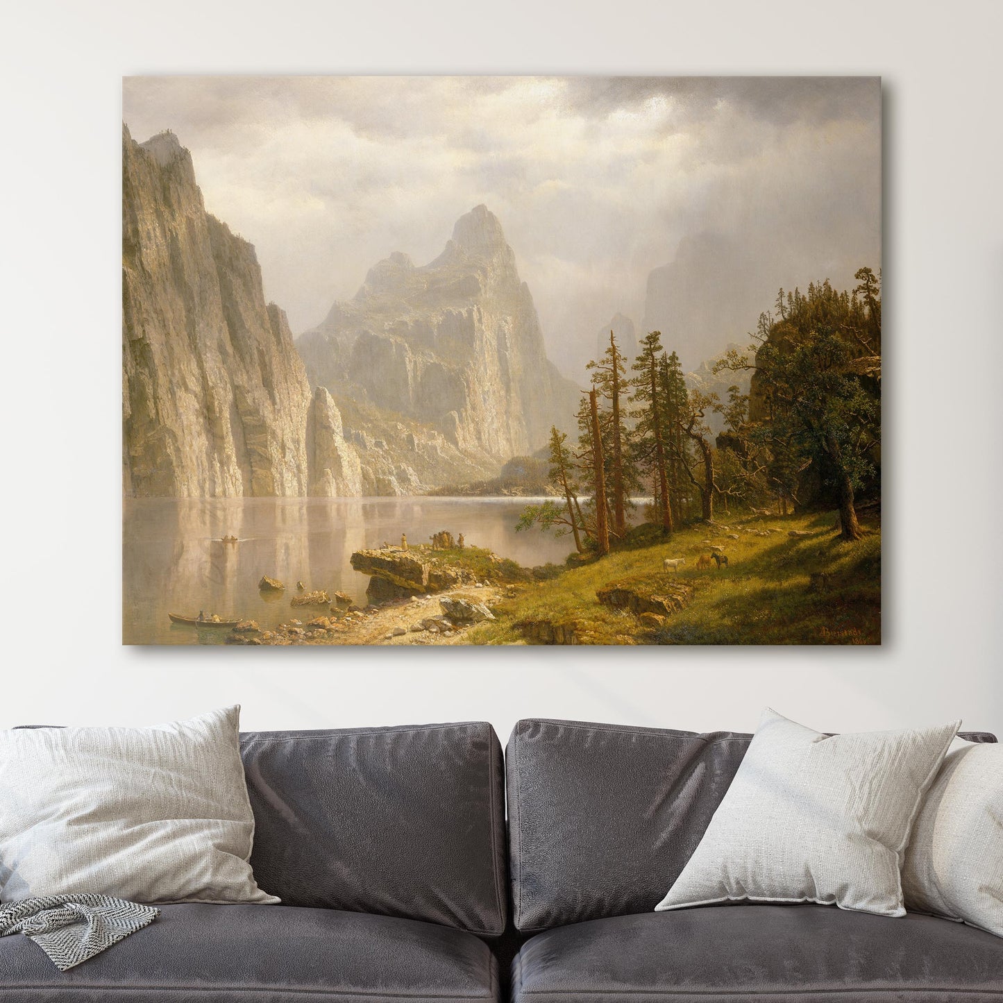 Merced River, Yosemite Valley (1866) by Albert Bierstadt
