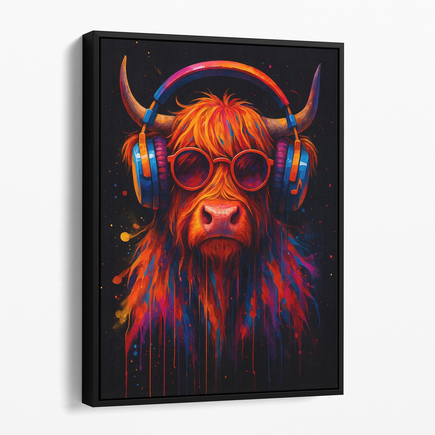 DJ Highland Cow Graffiti Banksy