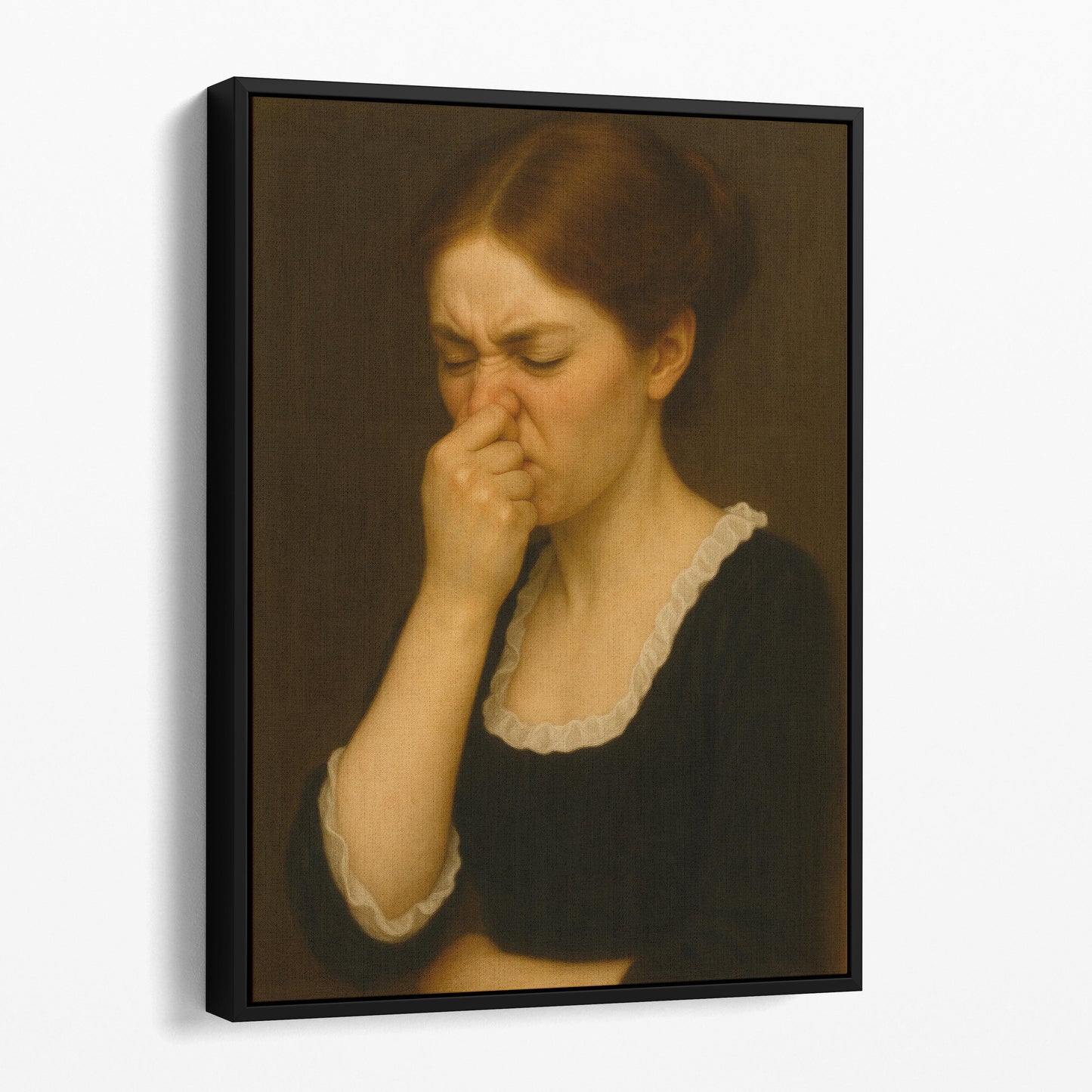 Girl Plugging Her Nose