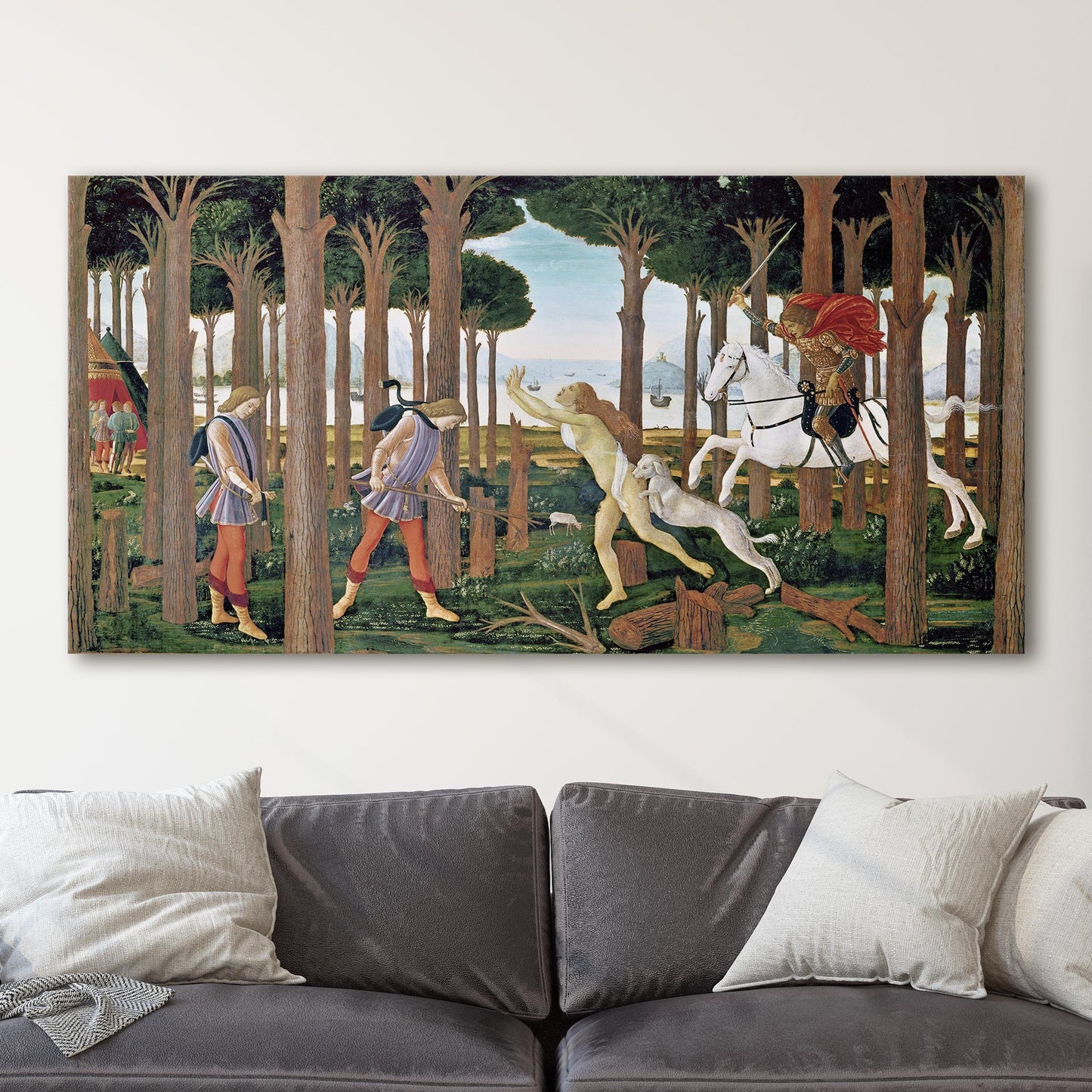 The Story of Nastagio Degli Onesti by Botticelli