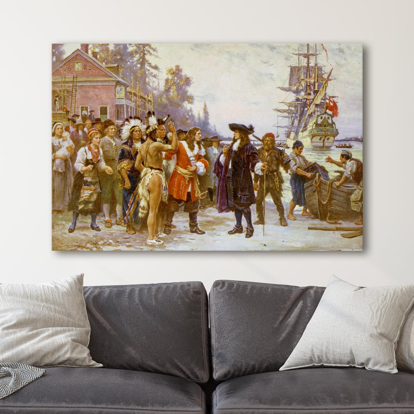 The Landing of William Penn - Jean Leon Gerome Ferris