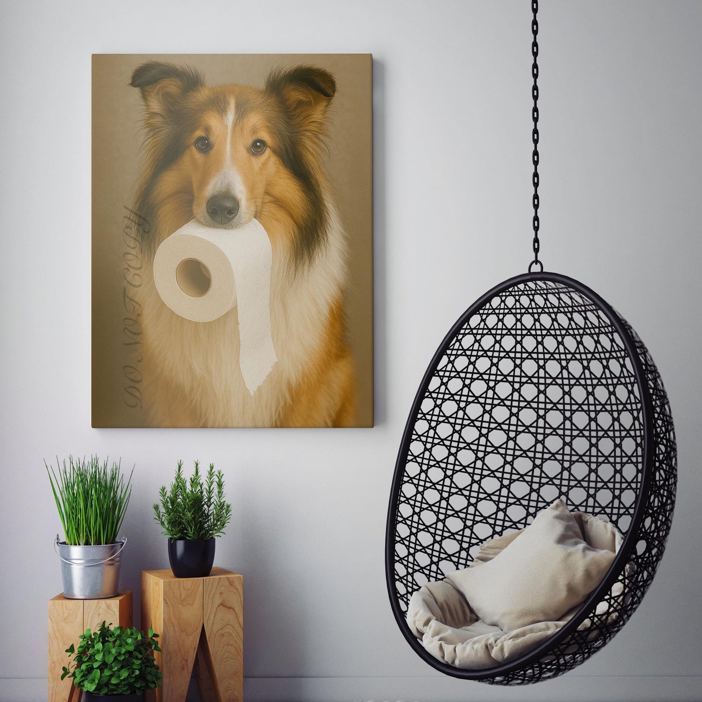 Collie Dog Toilet Paper