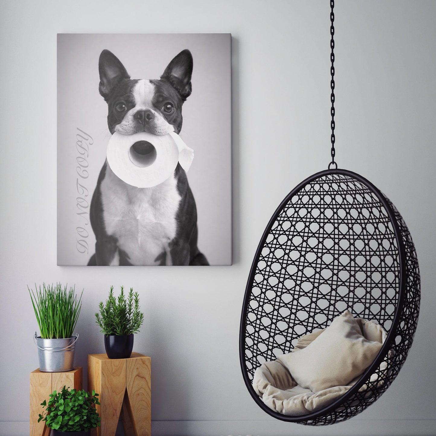 Boston Terrier Dog Toilet Paper