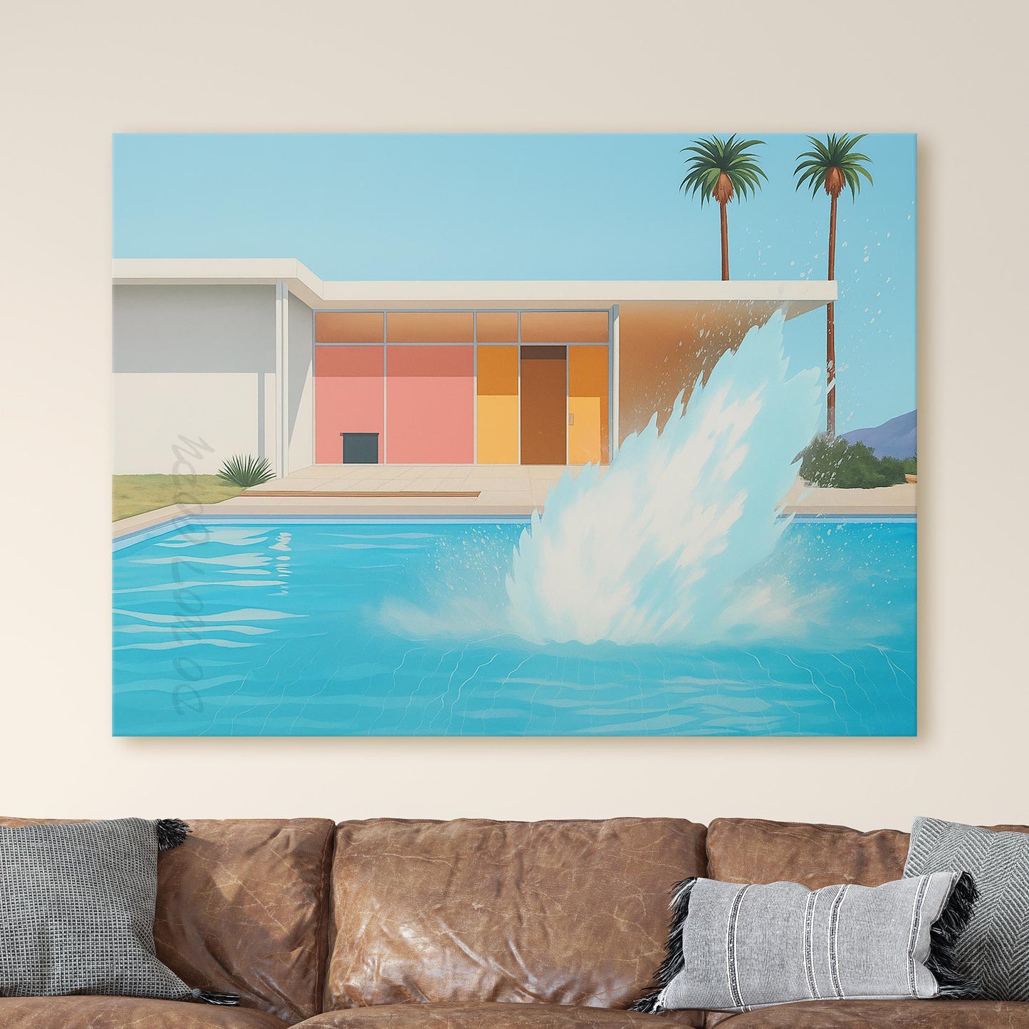 Pool Splash Mid Century