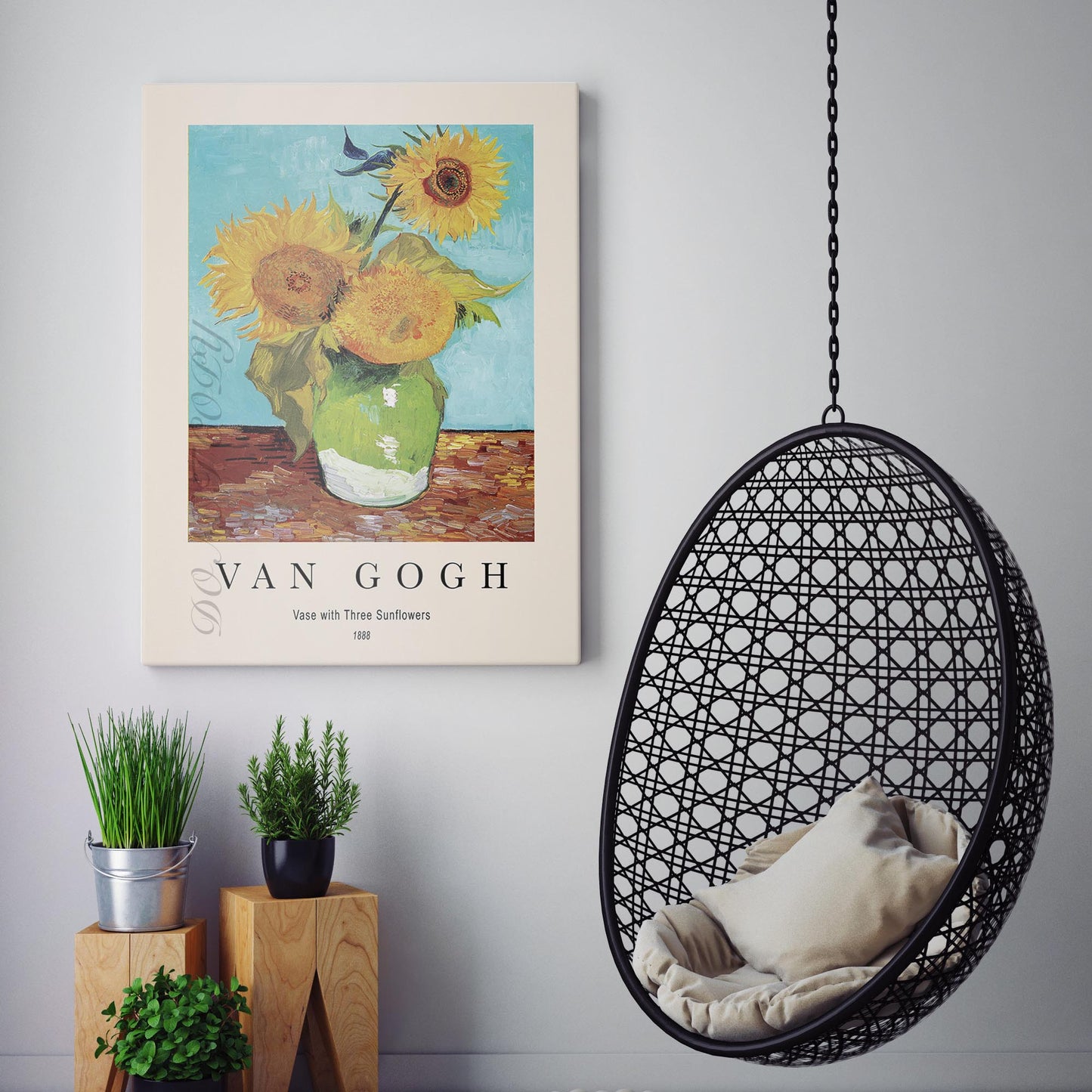 Vincent Van Gogh: Vase With Three Sunflowers