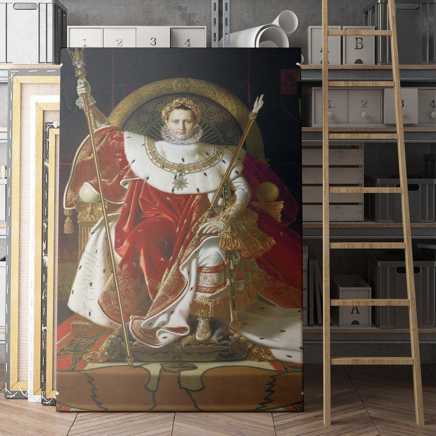 Napoleon On His Imperial Throne - Ingres