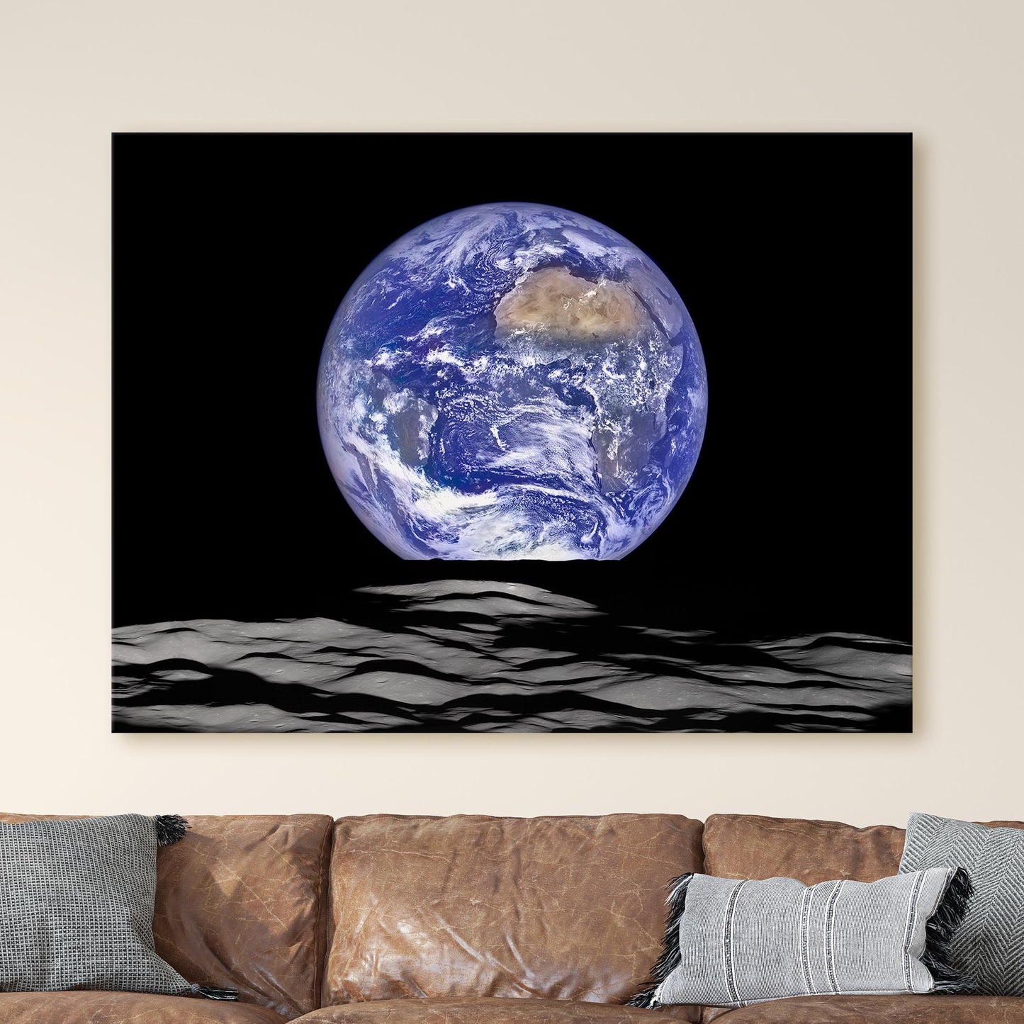 Earth Rise - View Of Earth From The Moon