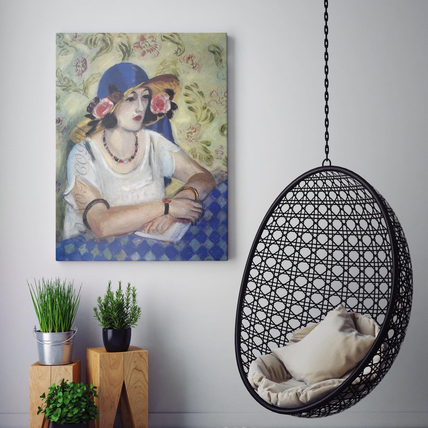 The Lady in the Blue Hat by Henri Matisse