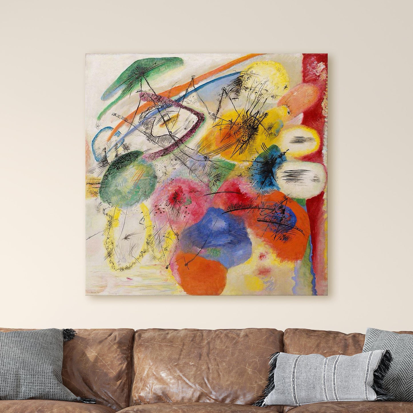 Black Lines by Kandinsky