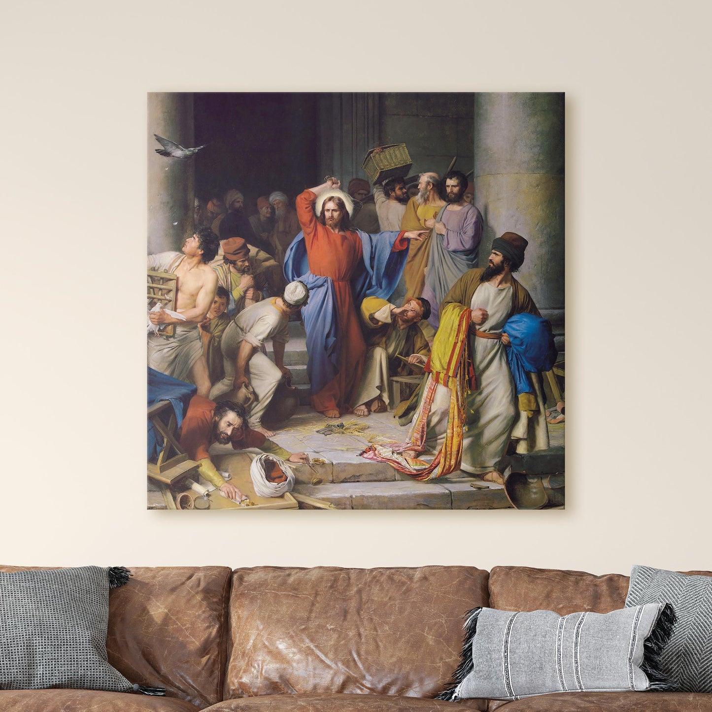 Jesus Cleansing the Temple, 1874 - Carl Bloch