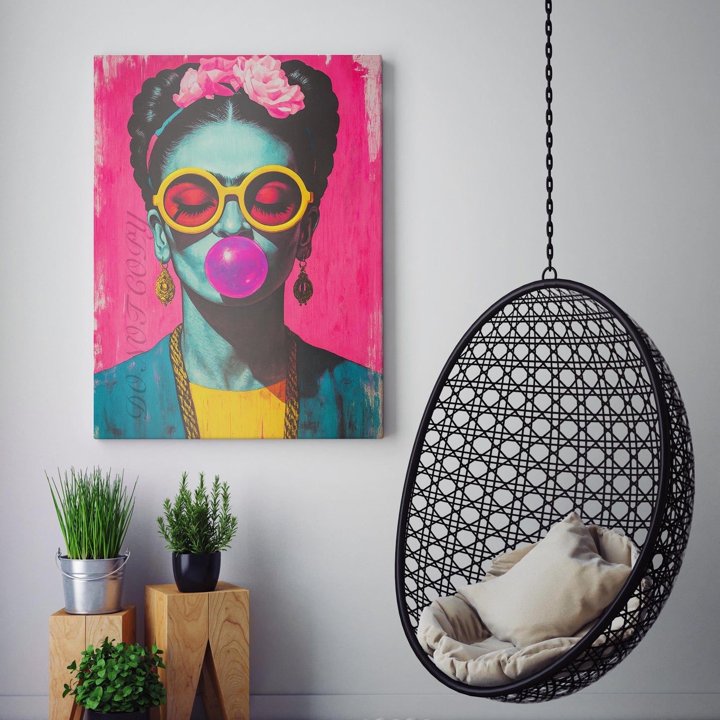 Frida Kahlo Bubblegum And Sunglasses