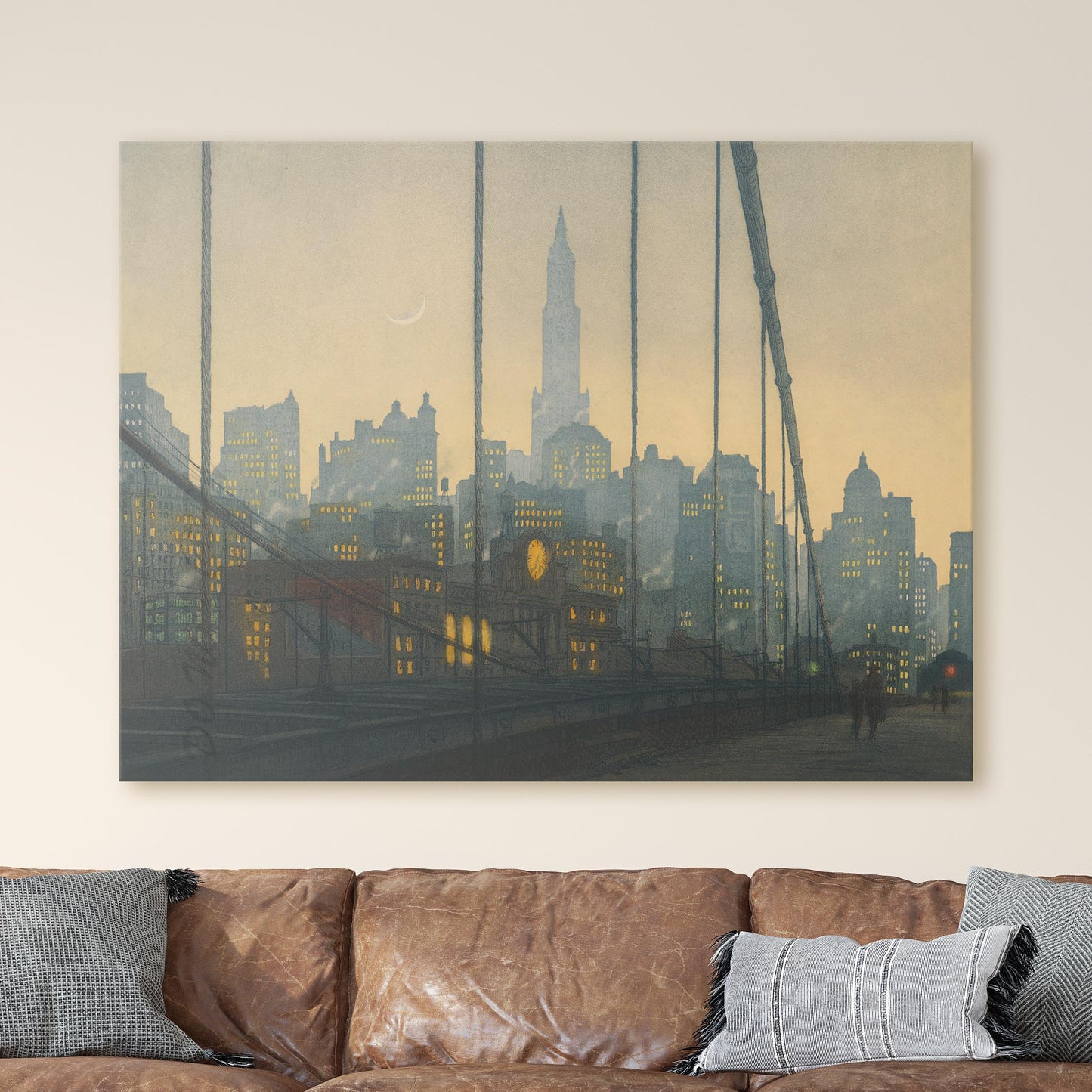 New York - Brooklyn Bridge (1927) by František Tavík Šimon