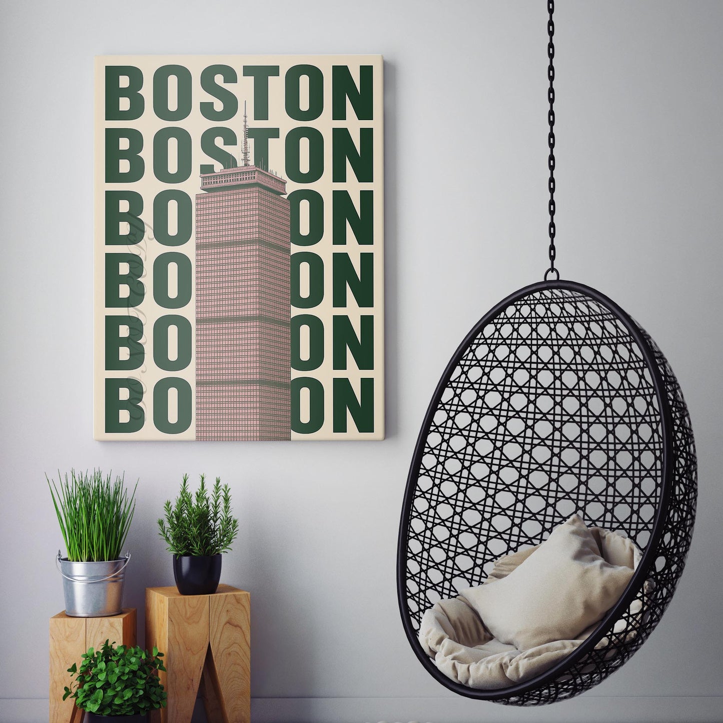 Boston Retro City Poster
