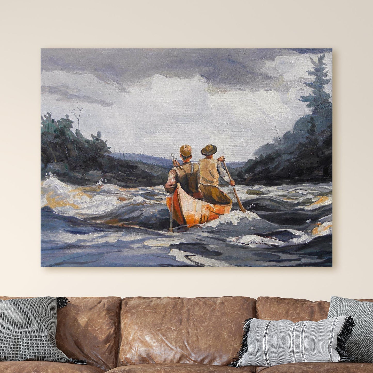 Canoe In The Rapids, 1897 by Winslow Homer