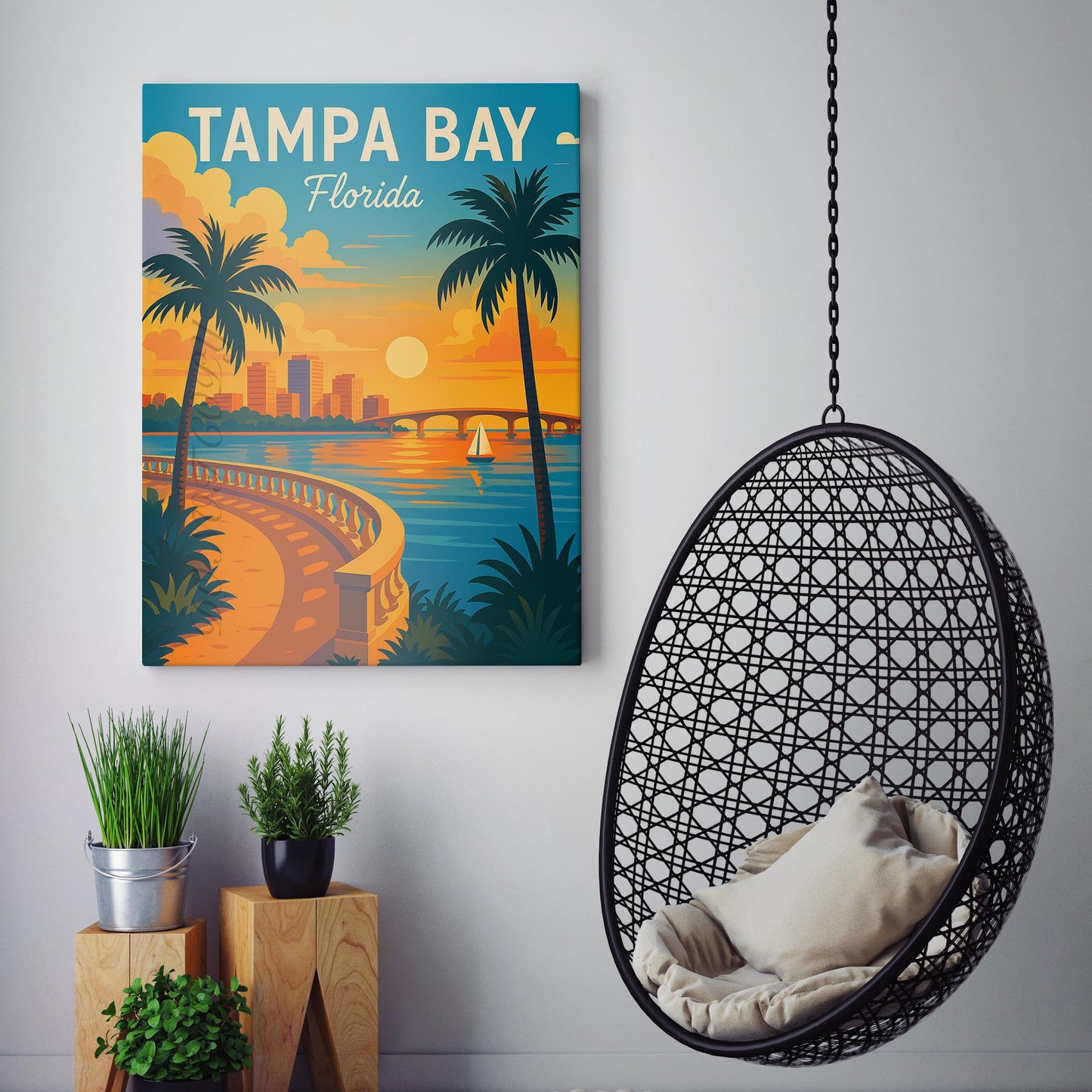 Tampa Bay Florida Travel Poster