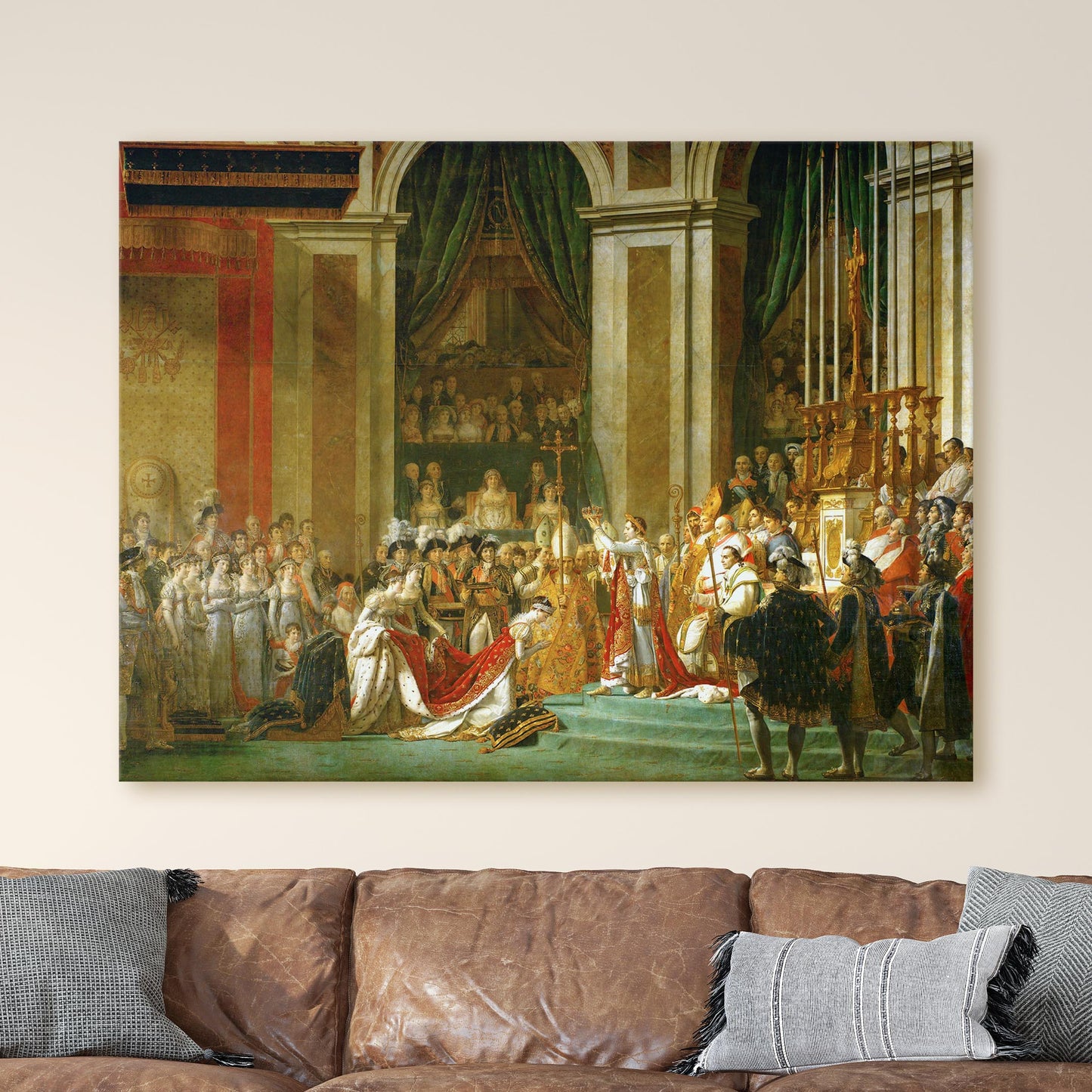 The Coronation of Napoleon 1807 by Jacques-Louis David