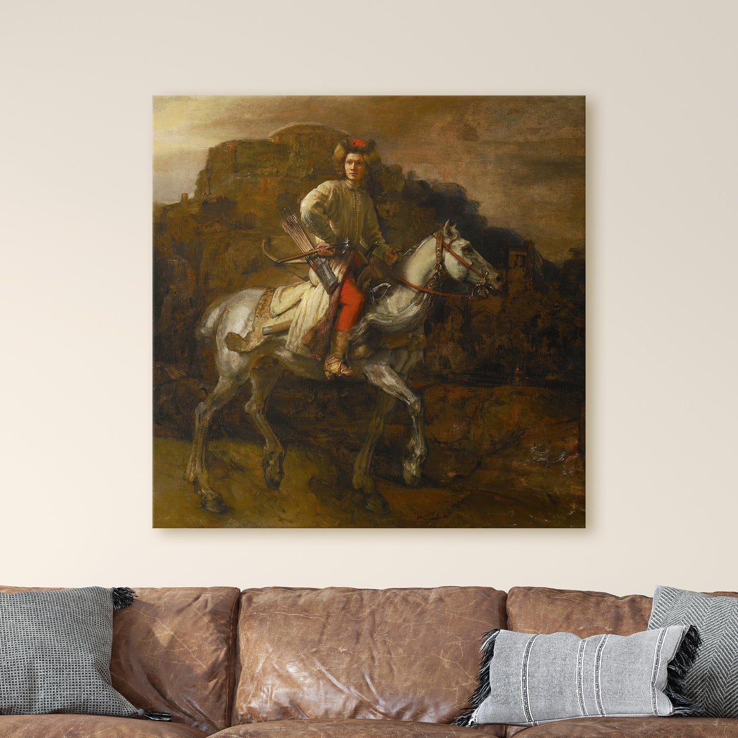 The Polish Rider 1655 by Rembrandt Van Rijn