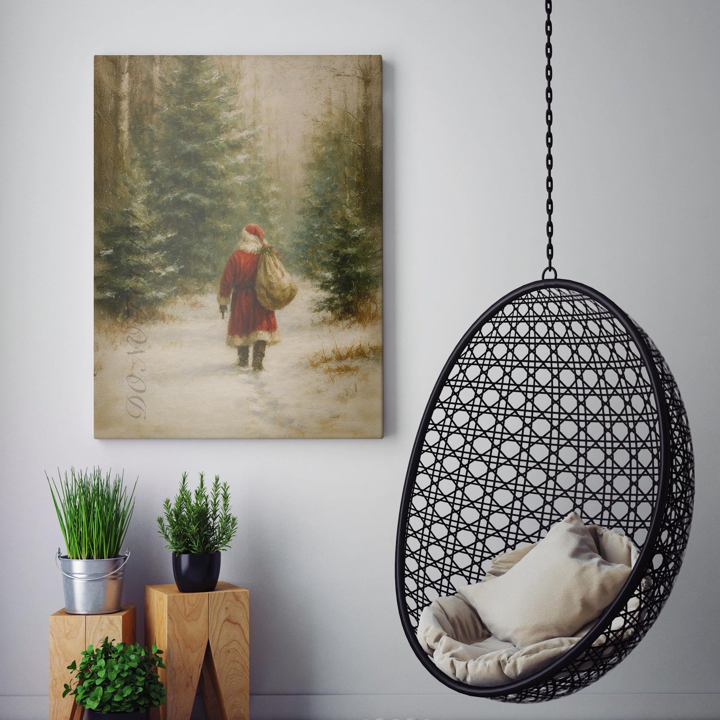 Santa Claus With Gifts