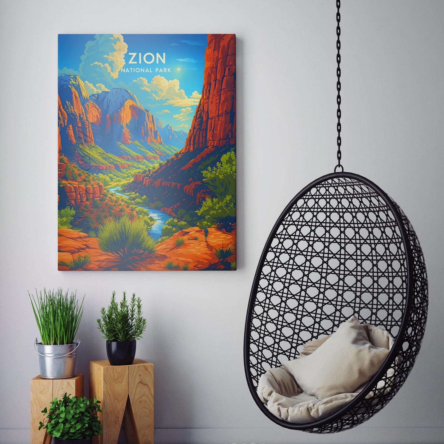 Zion National Park Travel Poster